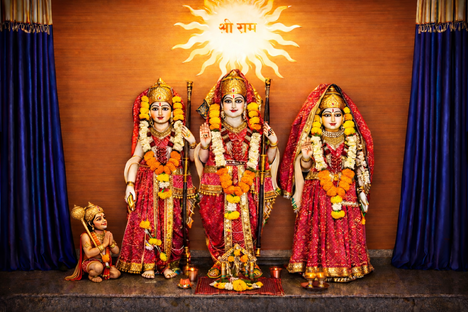 Shri Ram Murti at Shriram Pratishthan Temple Hadapsar Pune